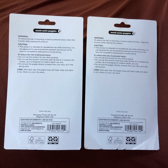 Bring on the Sun Youth Swim Goggles Bundle 4 Count NEW Ages 8+ - Picture 4 of 7